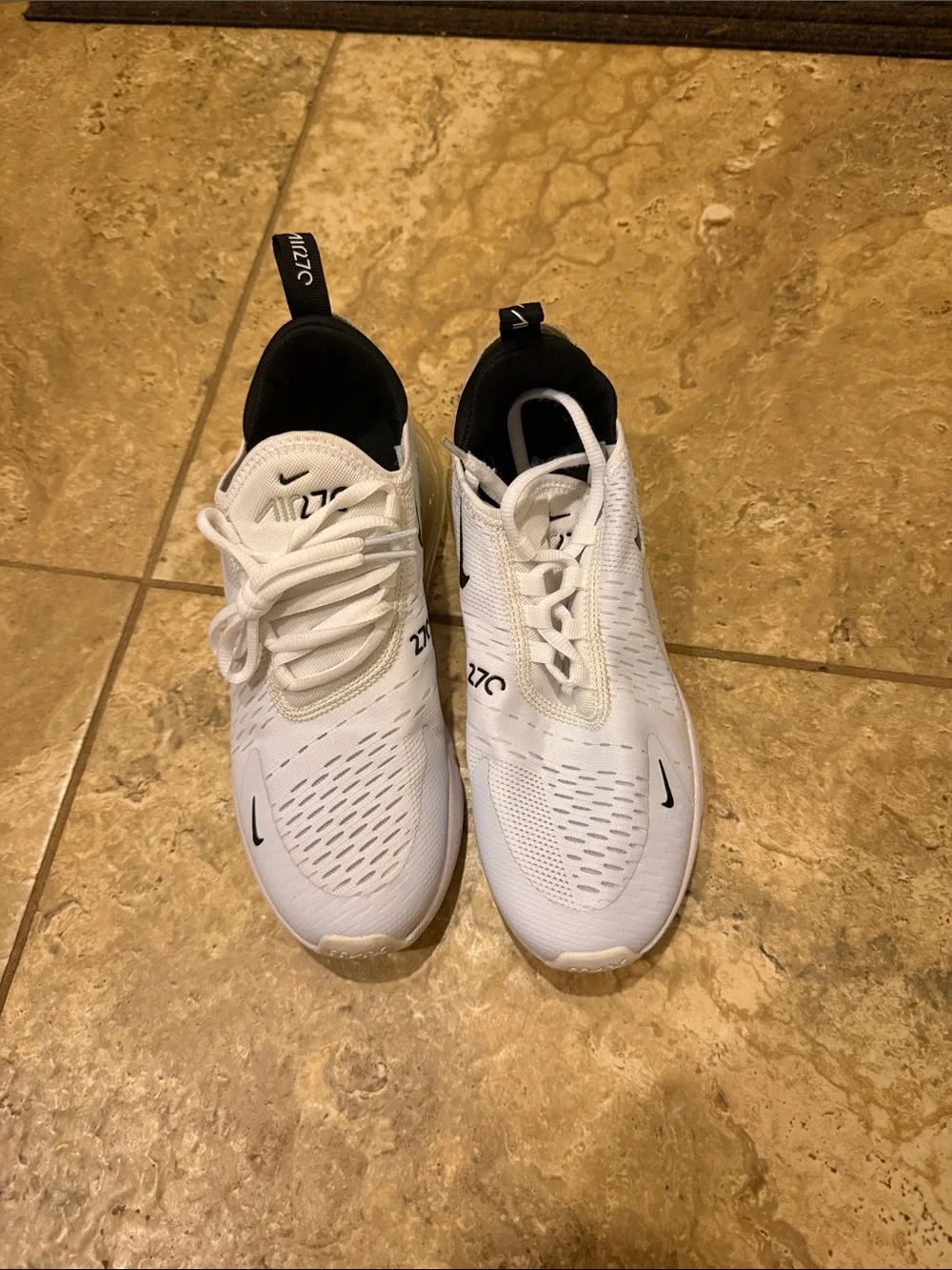 Nike Women’s White and Black 270 Sneakers